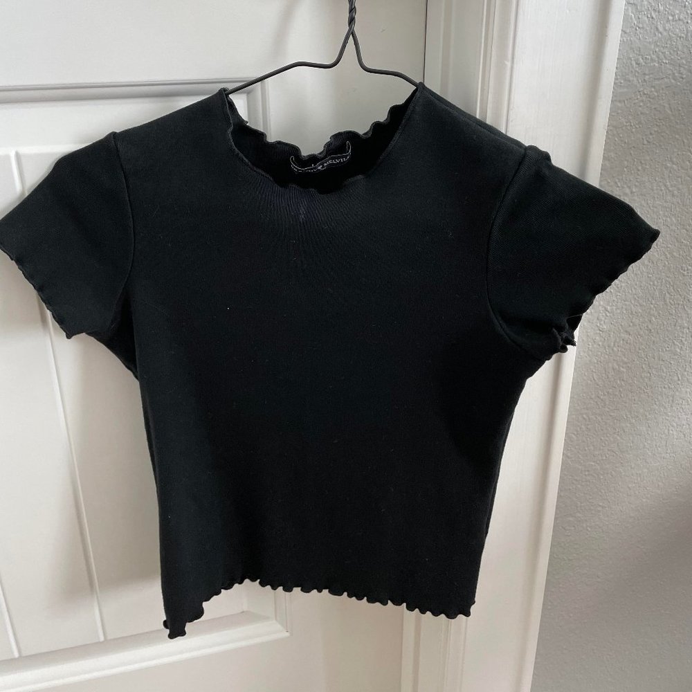 Brandy Melville Black Crop Top
